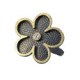 Anillo de plata, oro y brillante