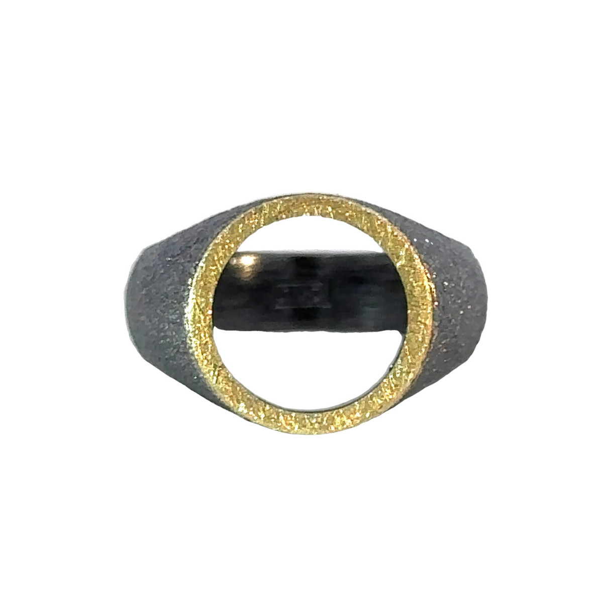 Anell de plata i or