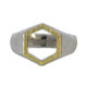 Anillo de plata y oro