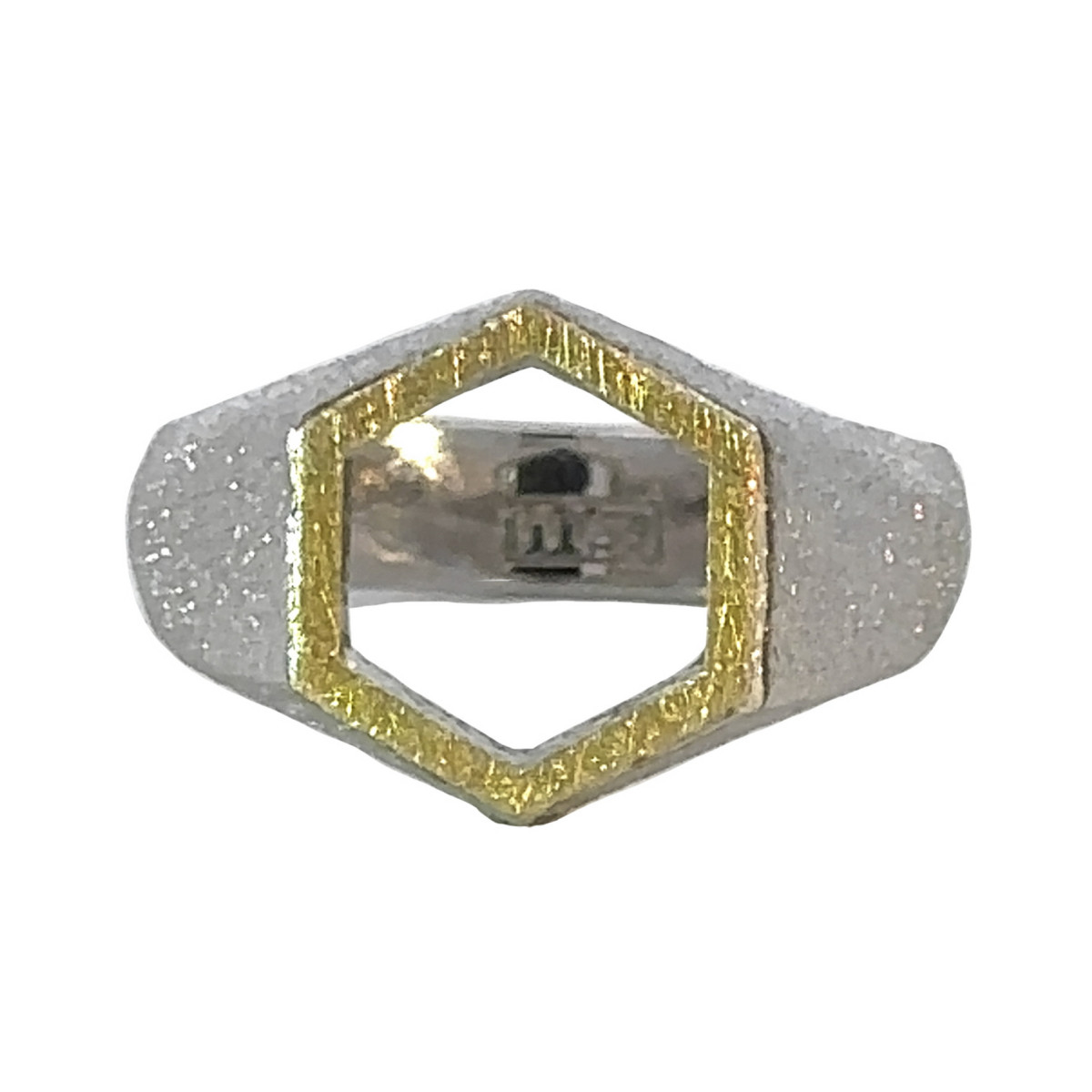 Anillo de plata y oro
