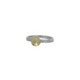 Silver, gold and DIAMOND LAB ring