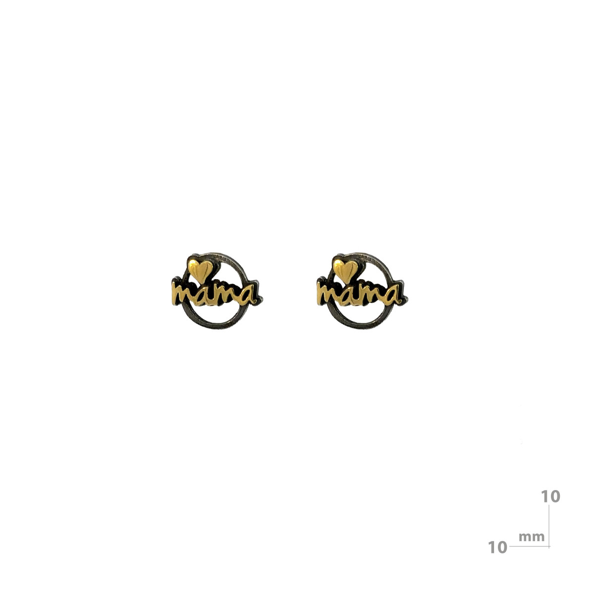 Pendientes de plata y oro
