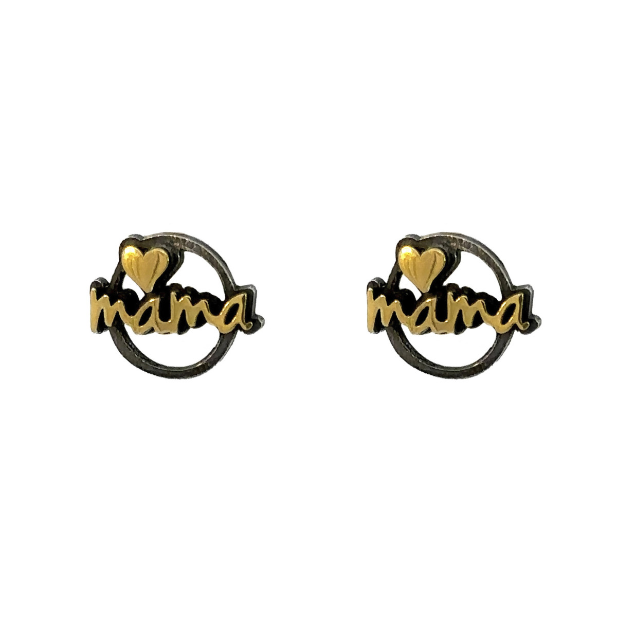 Pendientes de plata y oro