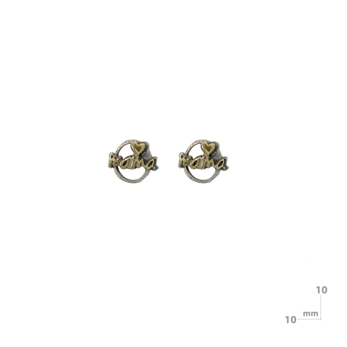 Pendientes de plata y oro