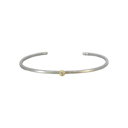 Polsera de plata, or i brillant