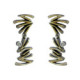 Arracades de plata, or i brillant
