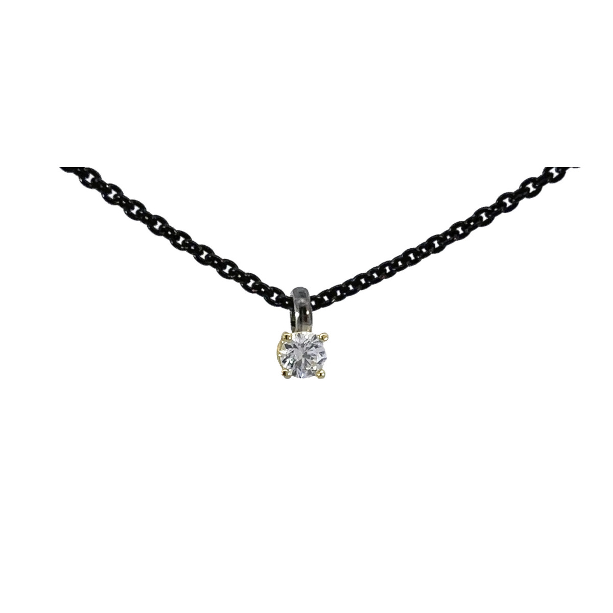 Colgante de oro y DIAMANT  LAB creado en laboratorio