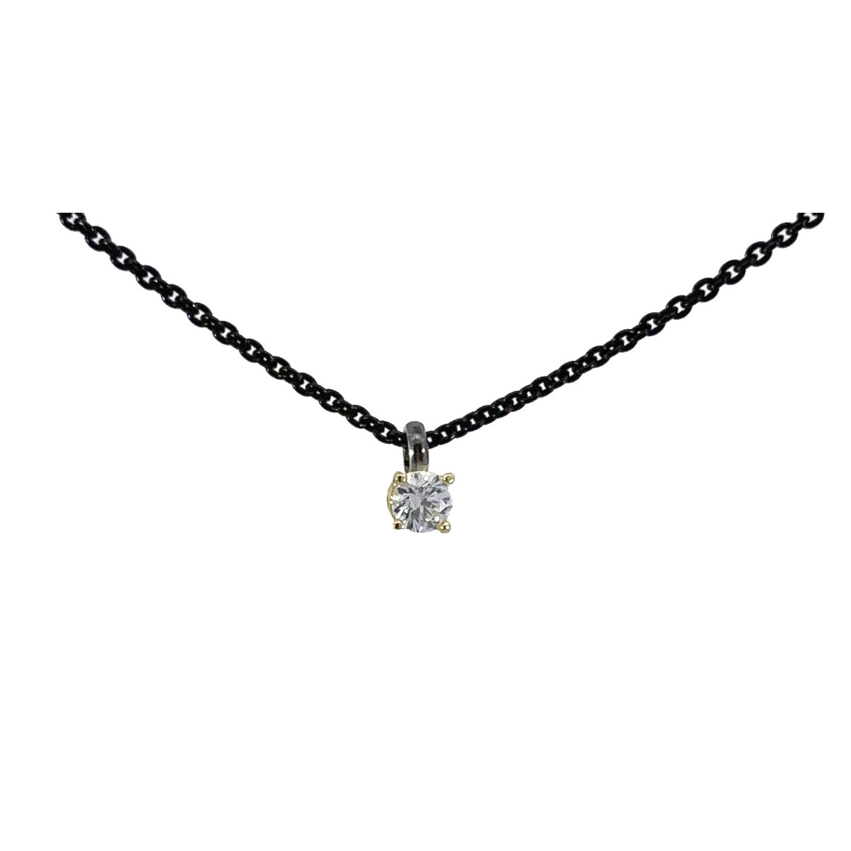 Colgante de oro y DIAMANT  LAB creado en laboratorio