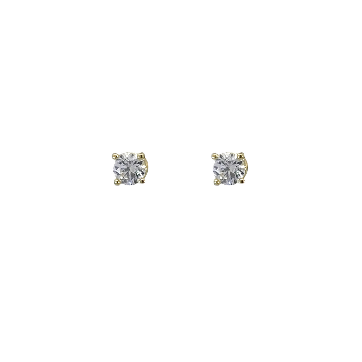 Eco-friendly silver, gold and brilliant earrings