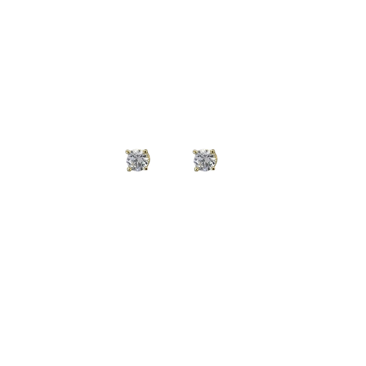 Eco-friendly silver, gold and brilliant earrings