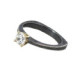 Eco-friendly silver, gold and grown laboratory brilliant ring