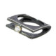 Silver, gold and grown laboratory brilliant ring