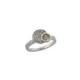 Anillo de plata y oro