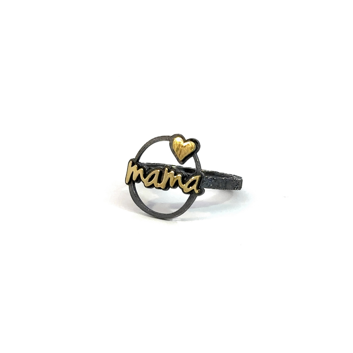 Anillo de plata y oro