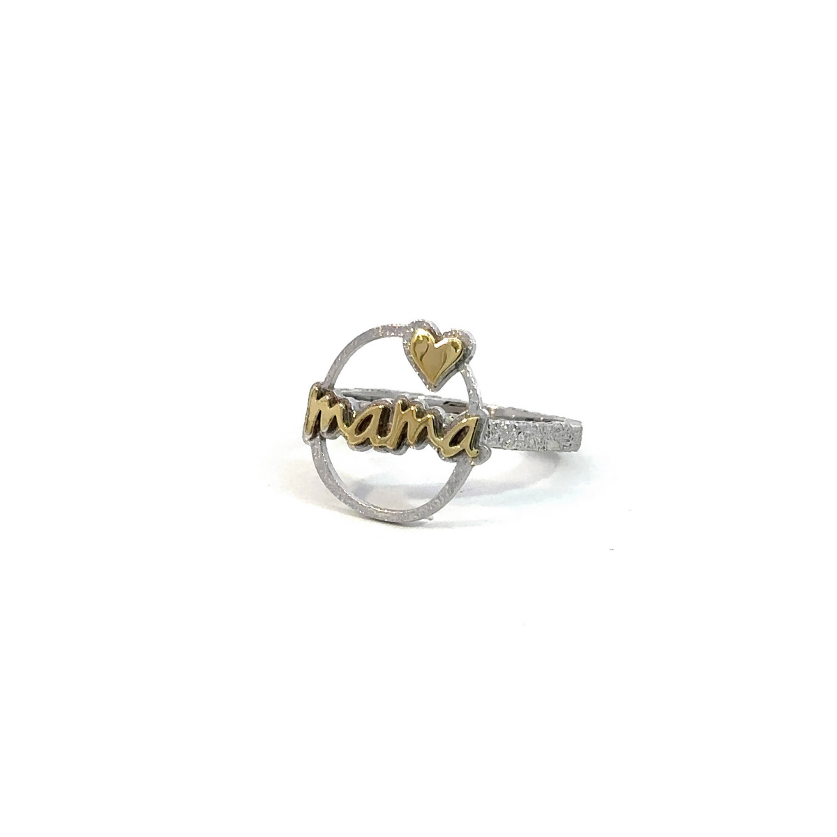 Anillo de plata y oro