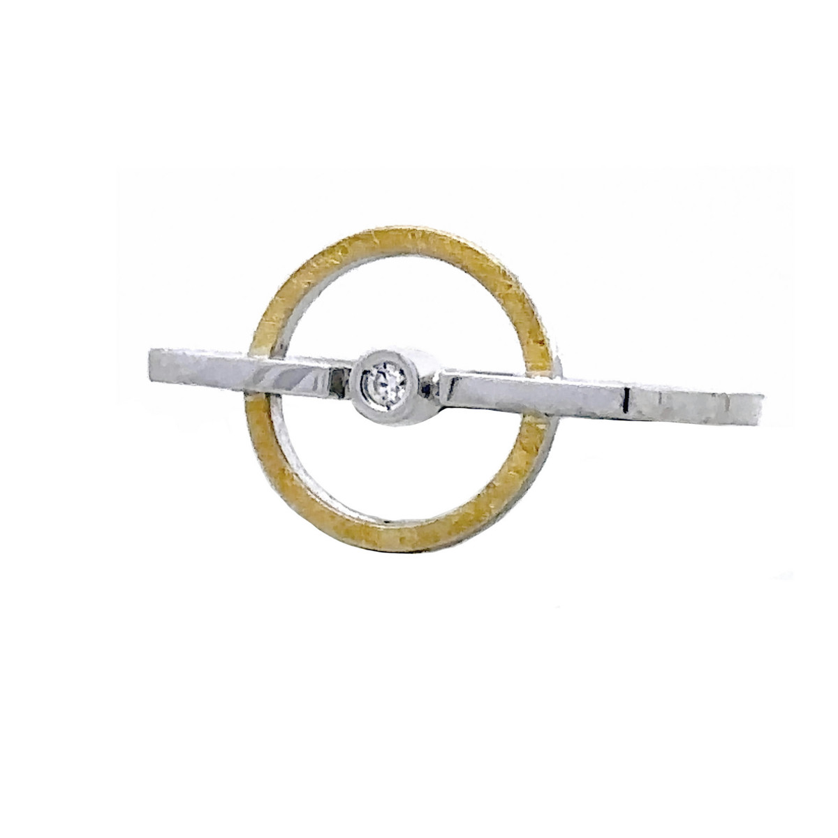 ANELL PLATA, OR I DI-L 0.030CT