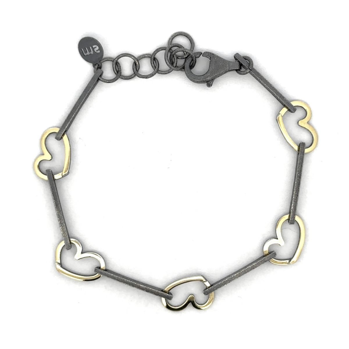 Pulsera de plata y oro
