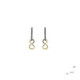 Pendientes de plata y oro