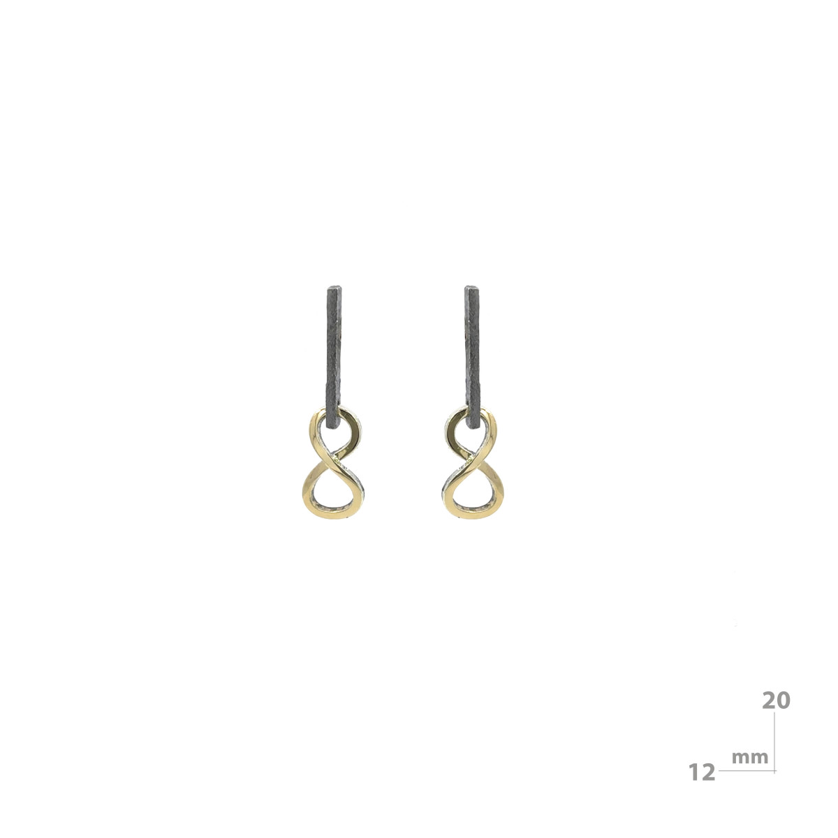 Pendientes de plata y oro