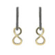 Pendientes de plata y oro