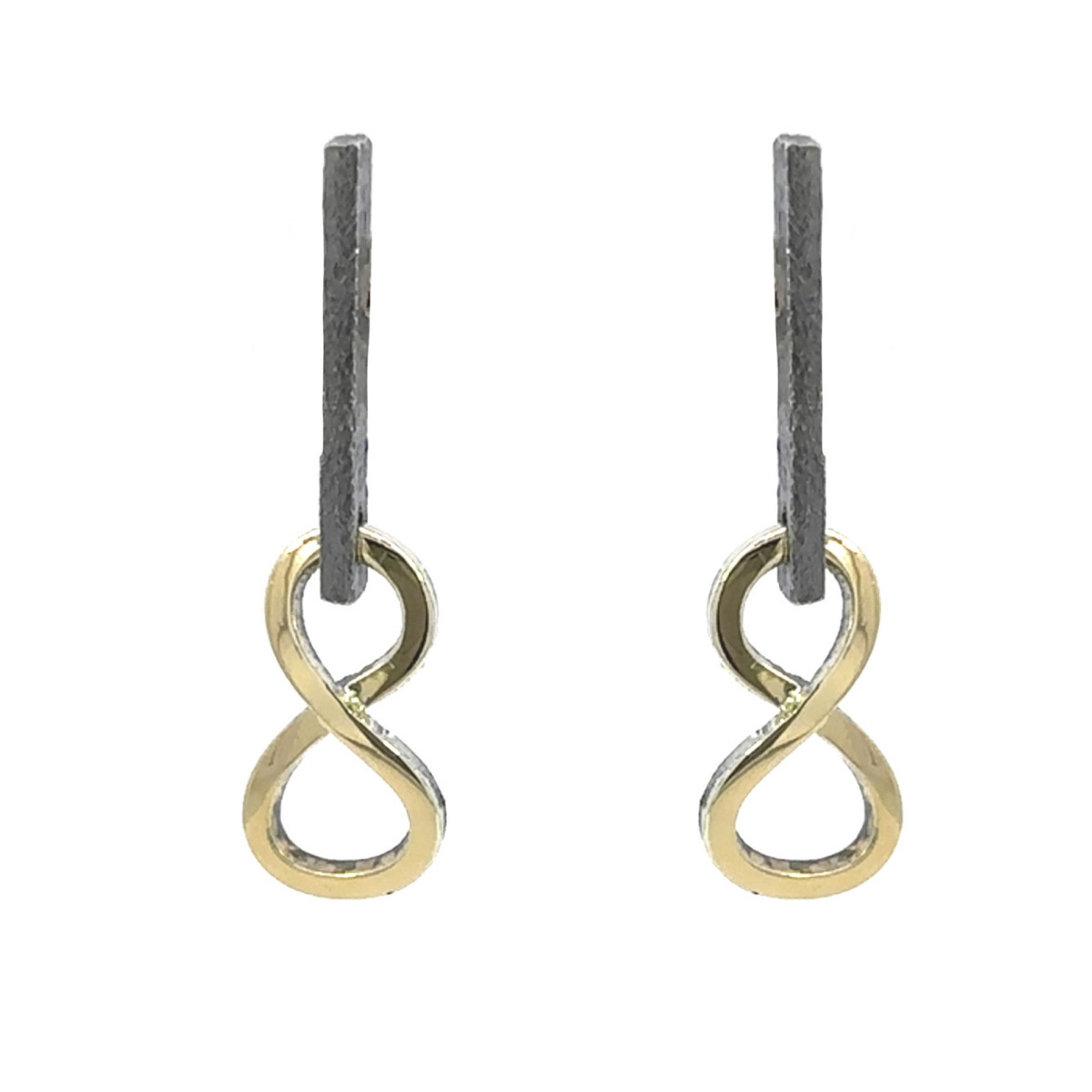 Pendientes de plata y oro