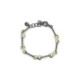 Pulsera de plata y oro