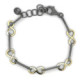 Pulsera de plata y oro
