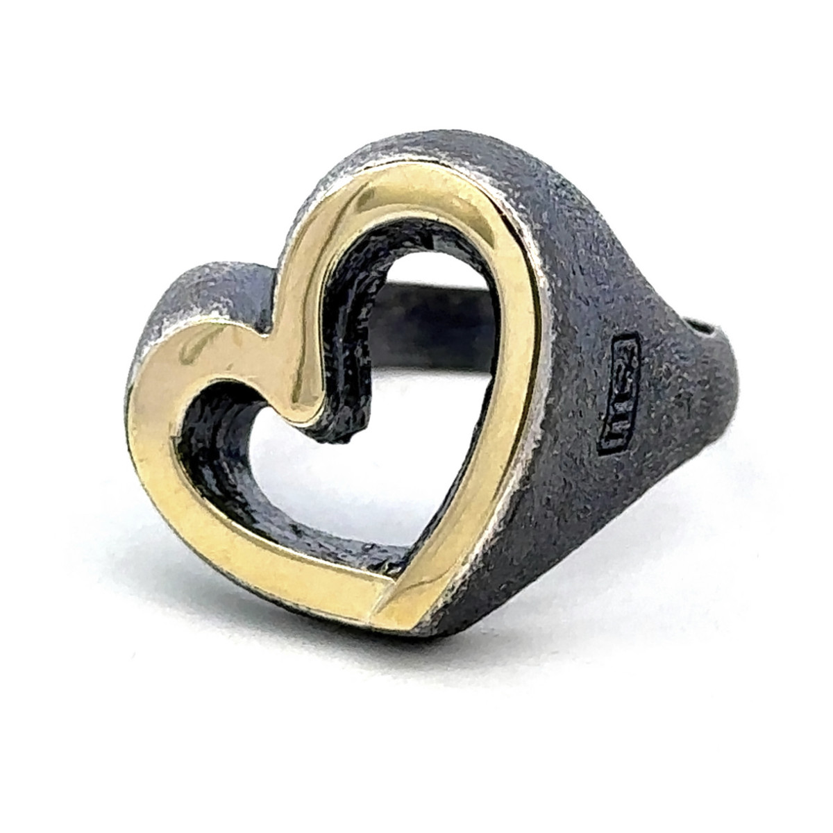 Anillo de plata y oro