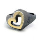 Anillo de plata y oro