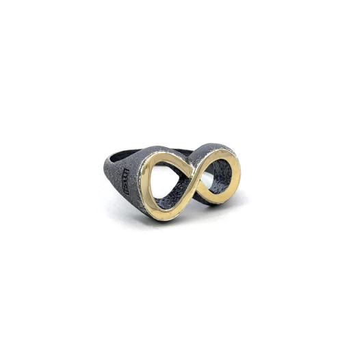 Anillo de plata y oro