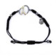 Pulsera de plata, oro y brillante