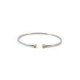 Pulsera de plata, oro y brillante