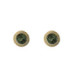 Silver, gold and tourmaline earrings