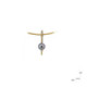 Silver, gold and pearl pendant