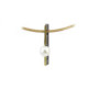 Silver, gold and pearl pendant