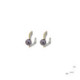 Silver, gold and pearl ring