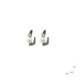 Silver, gold, pearl and brilliant earrings
