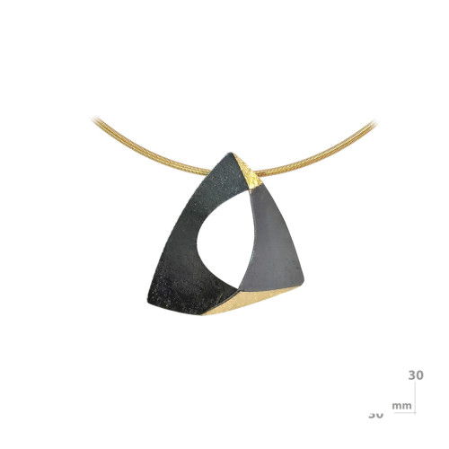 Silver and gold pendant