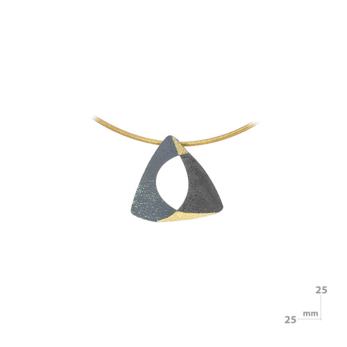 Silver and gold pendant