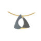 Silver and gold pendant