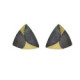 Silver and gold earrings