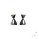 Silver and gold earrings