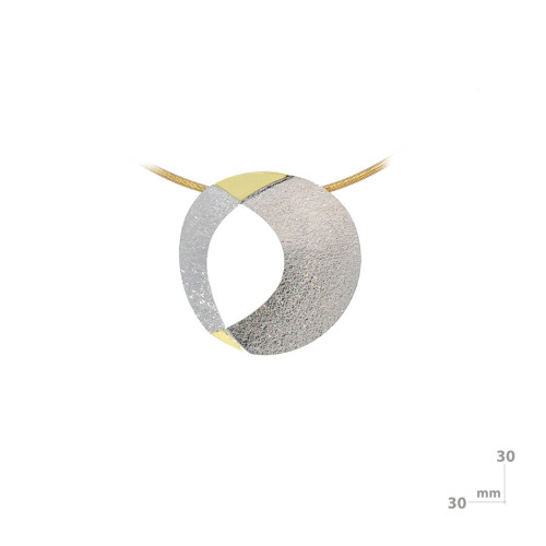 Silver and gold pendant