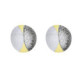 Silver and gold earrings