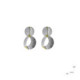 Silver and gold earrings
