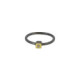 Silver, gold and brilliant ring