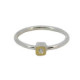 Silver, gold and brilliant ring