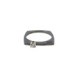 Silver, gold and brilliant ring