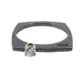 Silver, gold and brilliant ring