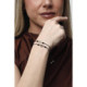 Pulsera de plata, oro y turmalina
